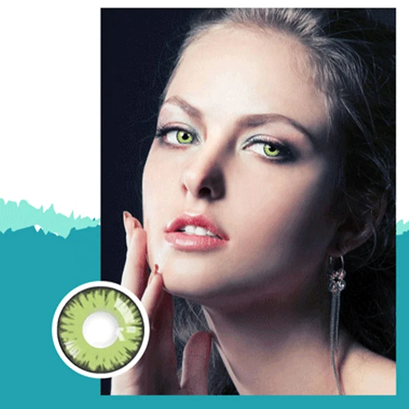 Korea Lenses Mesiru Brand Pattern Soft Contact Lens Crazy Halloween Anime Contact Cosplay Lens For Men Women
