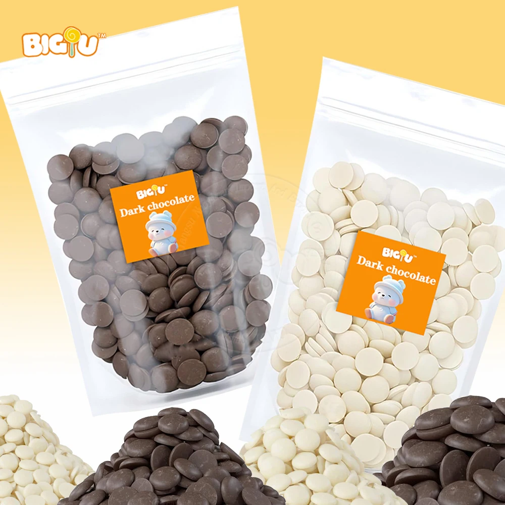 Bulk Wholesale Vegan Halal Sugar Free Chocolate Chips Melting Wafers Milk