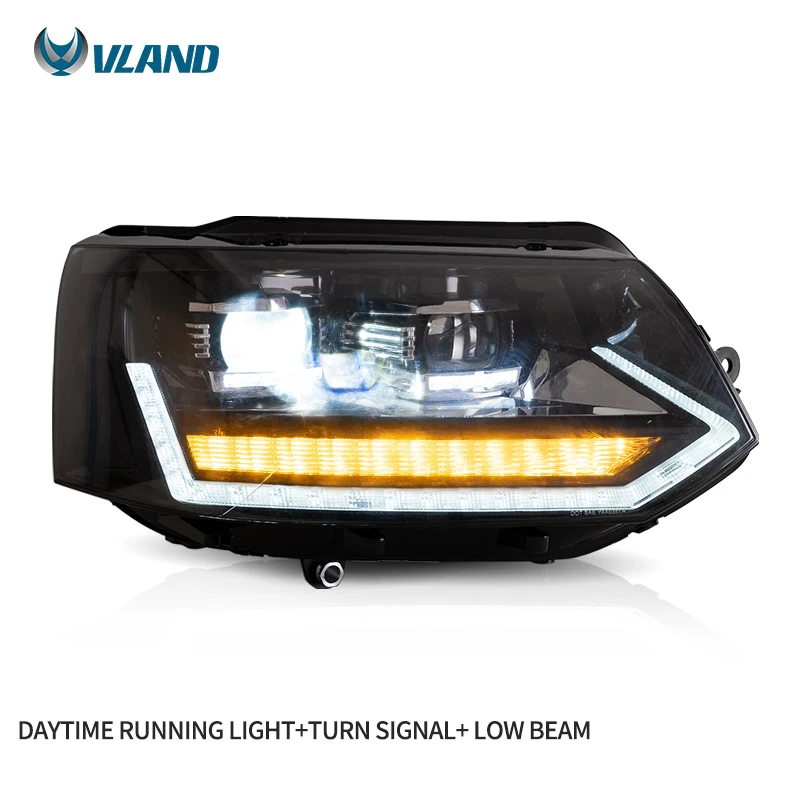 Vland Factory Wholesales Front Car Lamp Full Led Head Light 2011 2012 2013 2014 2015 Headlights For Volkswagen Caravelle T5