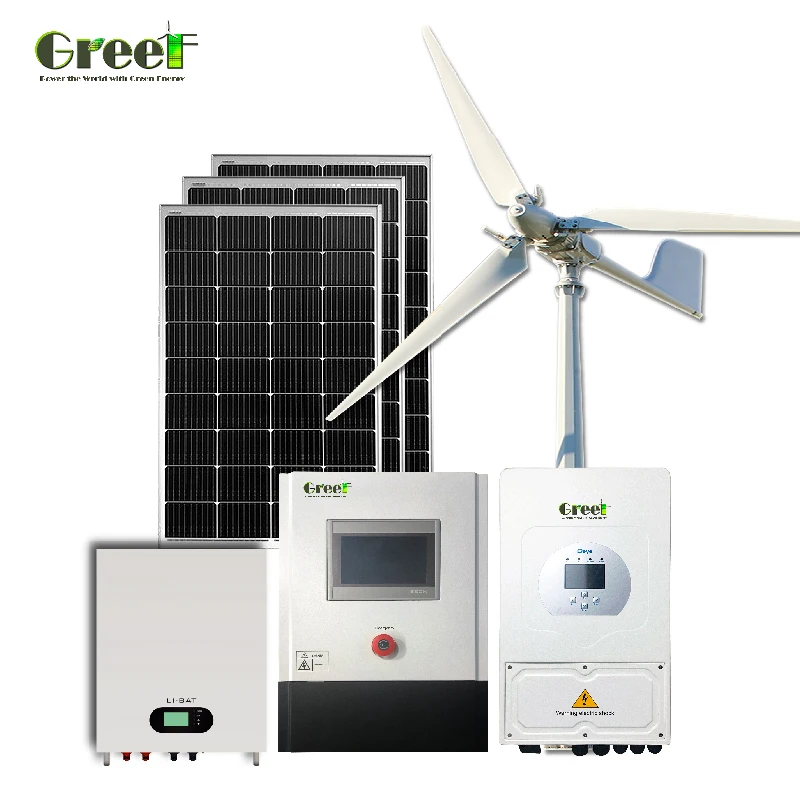 10kW 5kW Hybrid solar and wind power system for home electric generator with solar wind turbine