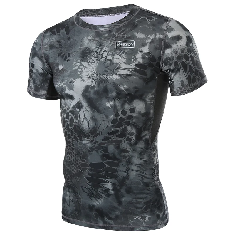 CP Black ESDY Tactical Short Sleeve Breathable Camouflage Summer T-Shirts