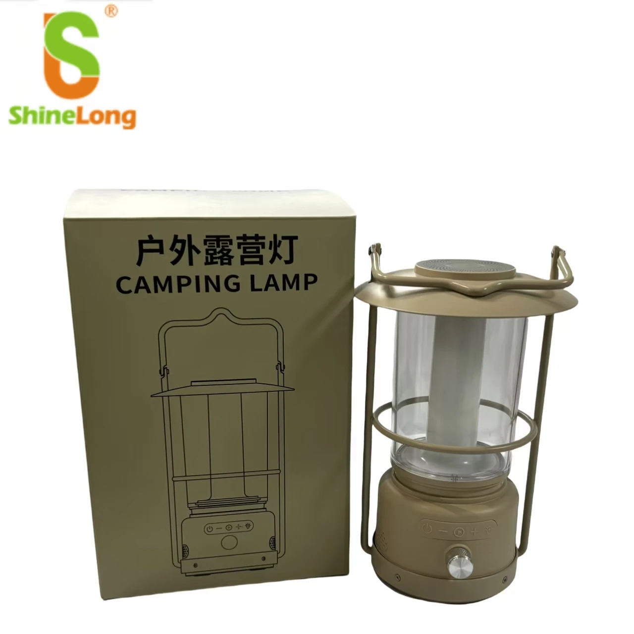 ShineLong Wireless connection playback Flame Lamp Bluetooth Speaker Fast Charging Multiple lights for camping and outdoor