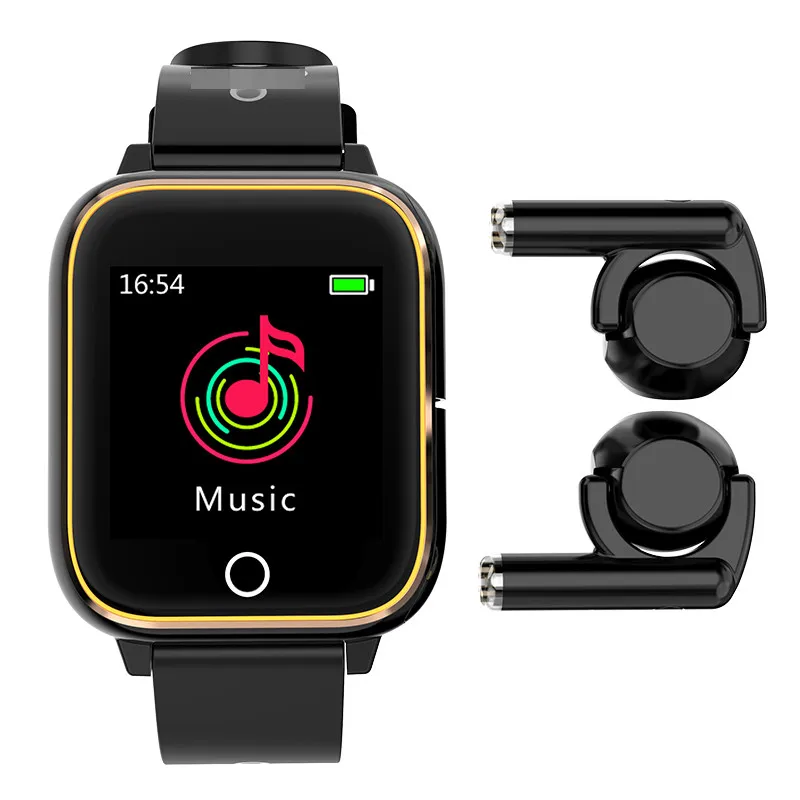 Smart Bracelet Watch 3 In 1 M6 Smart watch Tws Earbuds Earphone 5.0 Waterproof smart bracelet earbuds of BT headset watch