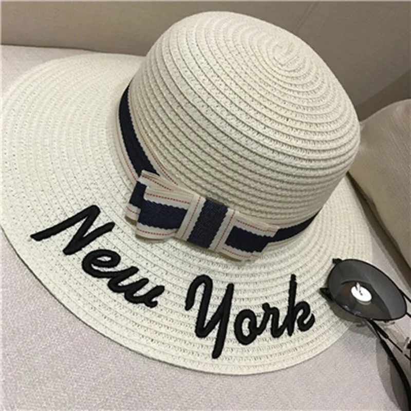 ALLCH RTS Женская Солнцезащитная соломенная фетровая шляпа, складная соломенная шляпа со скиммером и вышивкой