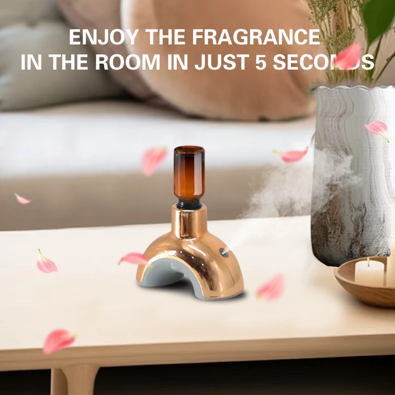 Smart Creative Inverted Infrared motion Human body Induction High-end Gift Waterless Spray Ultrasonic Scent Aroma Diffuser