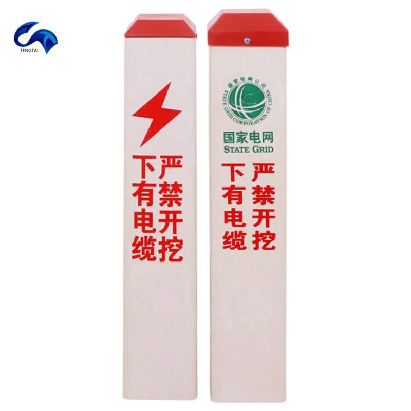 Light weighted Fiberglass marker post customized Traffic sign Fiberglass products
