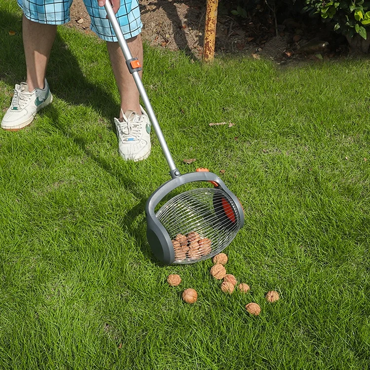 IFIXPRO Garden Rolling Picks up Golf Balls Pecans Tools Hand Manual Nut Gatherer