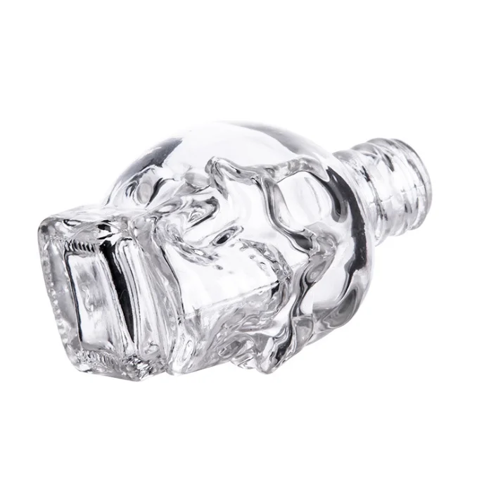 Unique 30 ml Skull Glass Essential Oil Glass Bottle 30ml Glass Skull Dropper Bottles