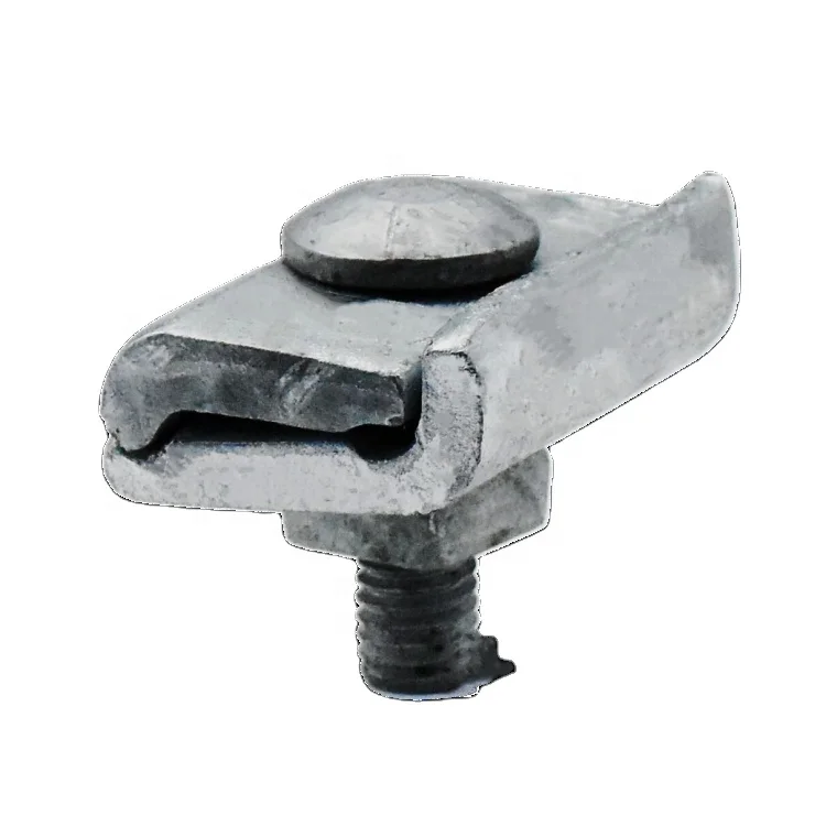 China Manufacturer Cable Clamp Free Design OEM Accept Hot Dip Galvanized Curved One Bolt Preformed Suspension Guy Clamp