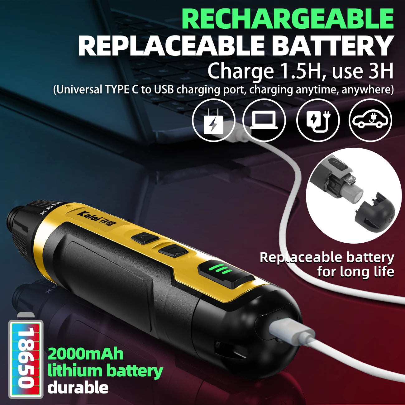 3.6v Power Screw Driver Multi Functional Cordless Screwdriver Brushless Cordless Screwdriver