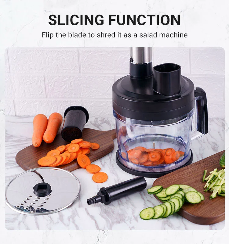 Wholesale multifunctional baby food machine High speed electric hand blender with egg whisk and milk frother