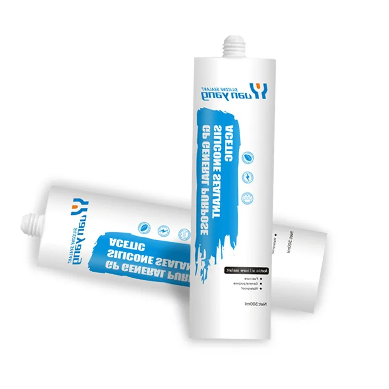 Price 300ml acetoxy clear rtv caulking silicone adhesive glass sealant for sanitary