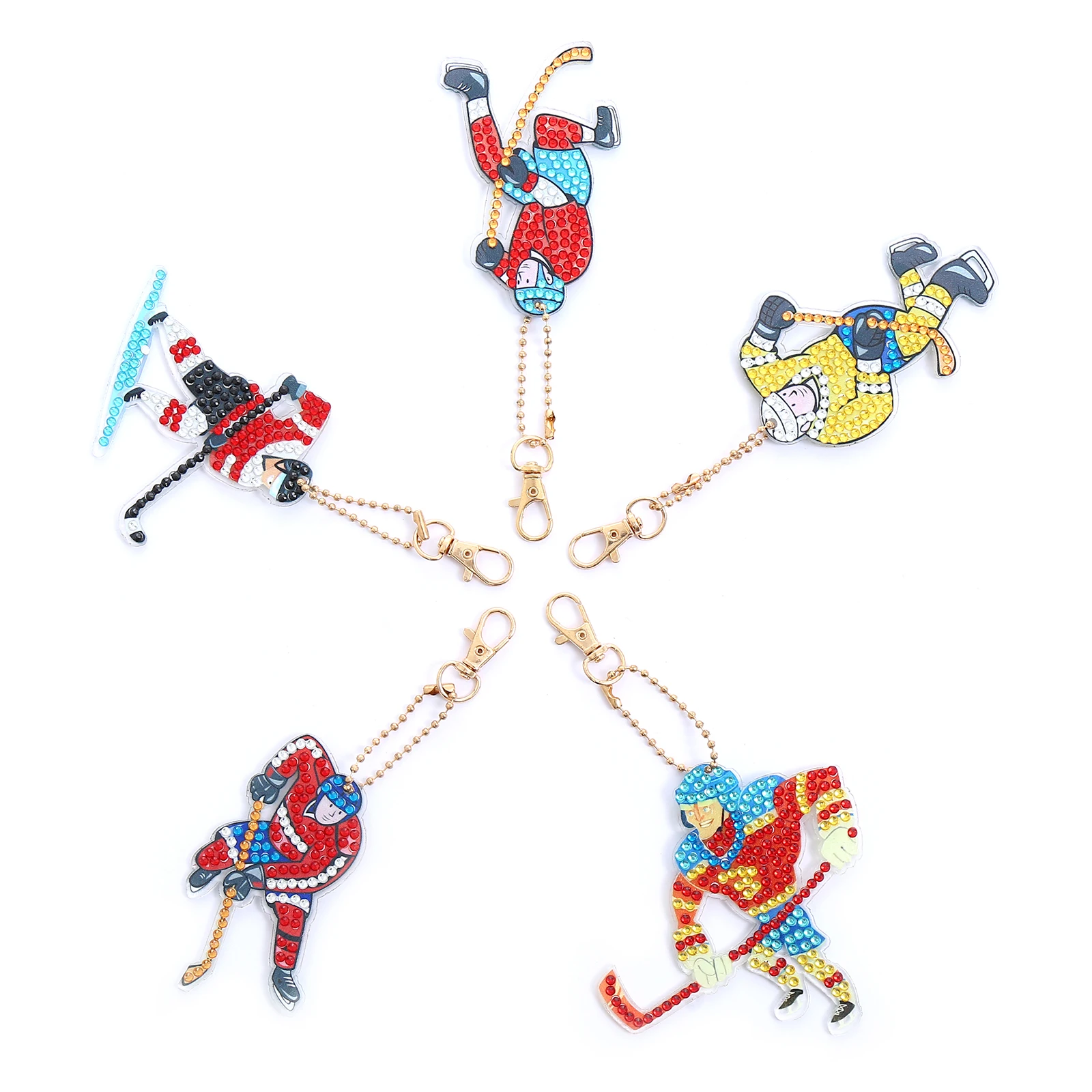 Брелок для ключей Алмазная мозаика 5D «сделай сам» с изображением Бейсбольного игрока сумки вышивкой крестиком подарок на день рождения звезда