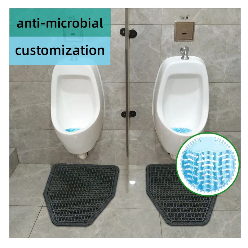 Custom Custom Logo anti  urine screens deodorizer absorb urinal screen splash mats bathroom urinal mat for toilet floor
