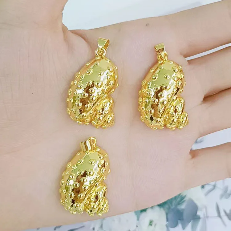 JS1796 массивный большой 18k позолоченный Раковина Морская ракушка звезда Шарм кулон для изготовления ожерелий