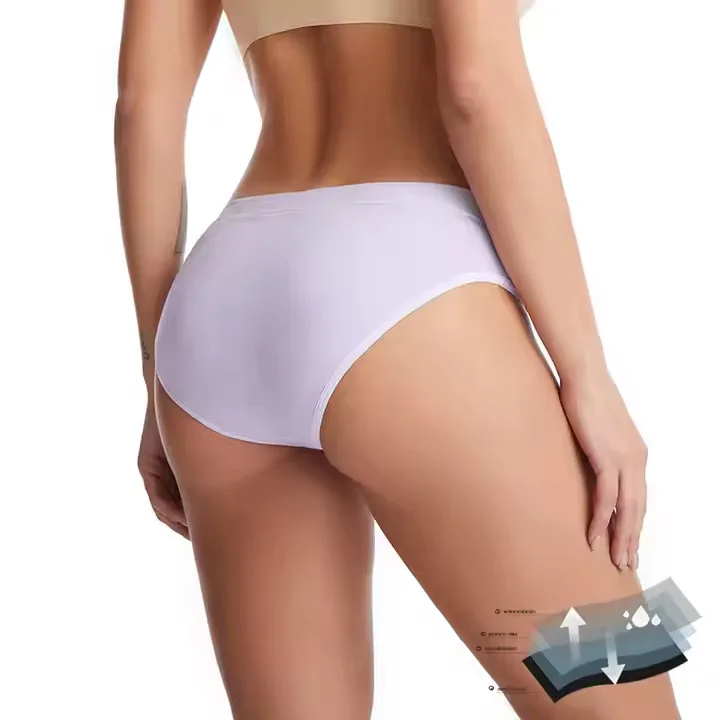 8035 Wholesale Briefs 4 Layers Absorb Menstrual Panties Leak Proof Practical Functional Period Panties for Woman