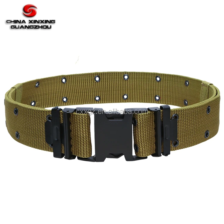 factory supplier manufacturer tactical plastic buckle wide size  khaki combat PP big Belt