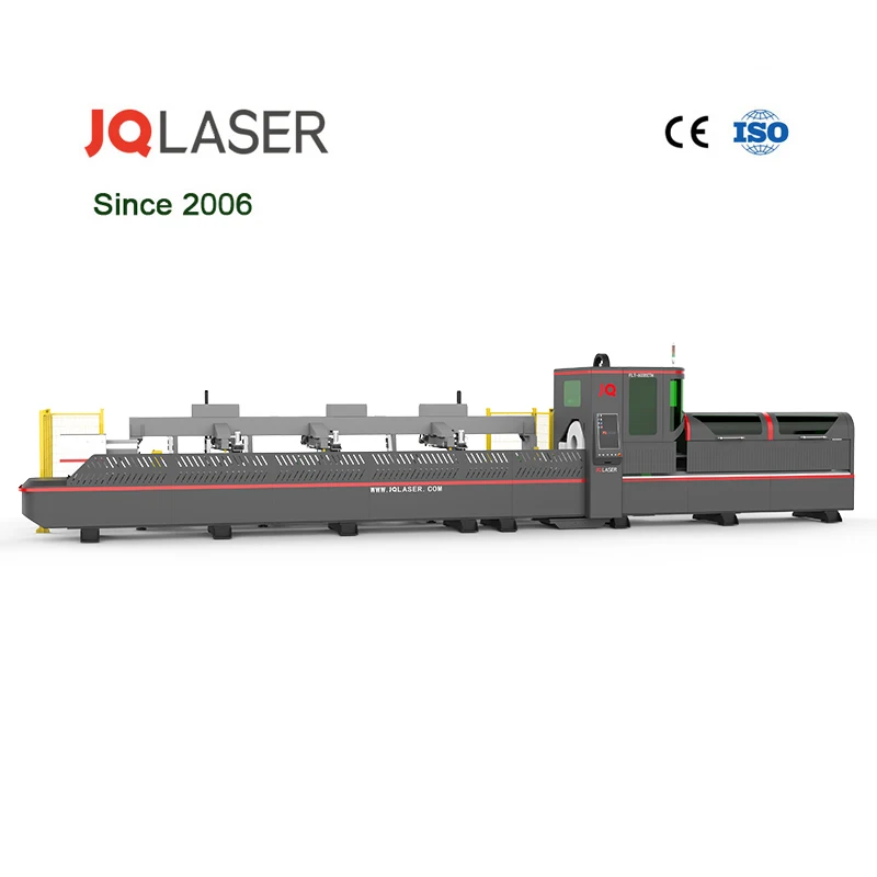 High precision big diameter hollow square tube cutting machine 6000w three-chuck laser pipe cutting machine