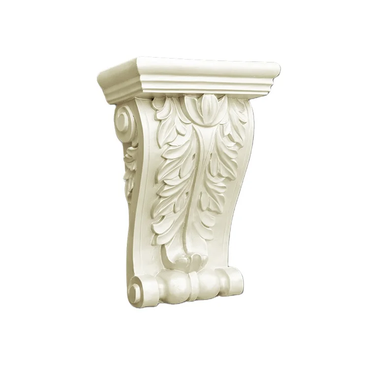 Modern European Design PU Corbels Polyurethane and Rubber for Indoor and Exterior Usage for Villa Corner Decor
