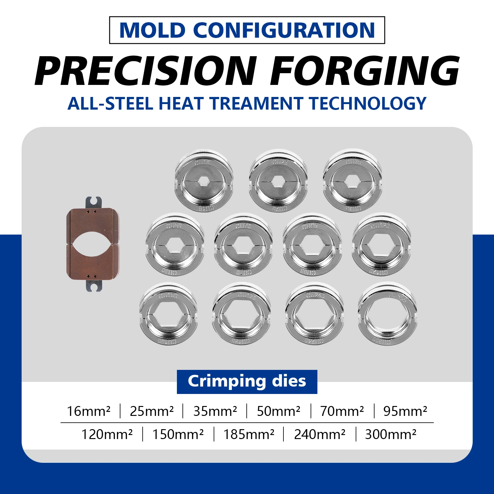 SALI 60KN 42mm stroke mini intelligent electric cordless hydraulic cable lug crimping tools