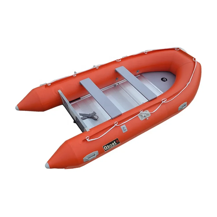 CE pvc or hypalon material wood floor inflatable dinghy