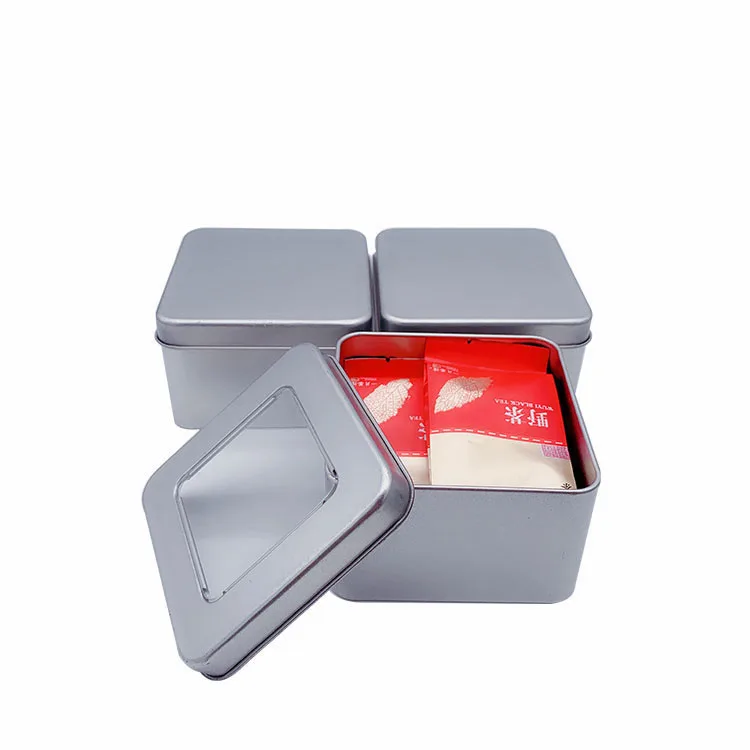 Hot sale new soap playing cards aluminium custom printed mini coffee mooncake biscuit caviar square metal chocolate tin box