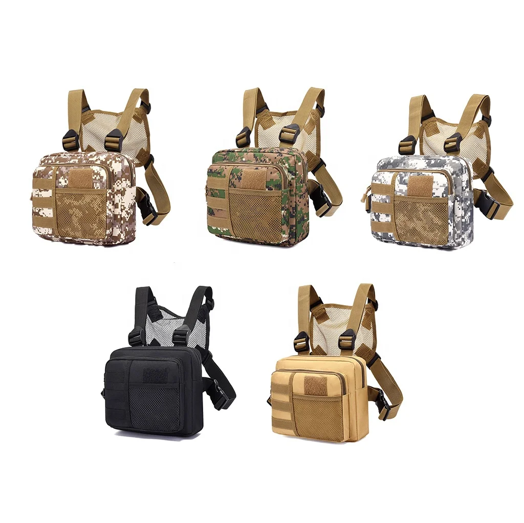 Rescue Utility Oxford Mountaineering Magazine Nylon Crossbody Sling Vest Shoulder Multifunction Tactical Chest Rig Bag Outdoor