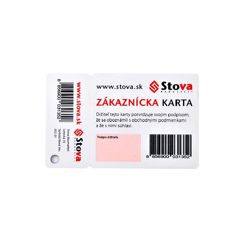 Plastic pvc  13 Ean Barcode Business Vip  Loyalty Card Membership Card