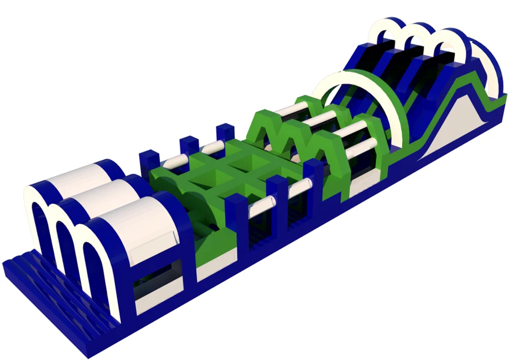 10K Human inflation Obstacle Course  ten units Interactive Inflatable adults sport arena Giant team challenge playground