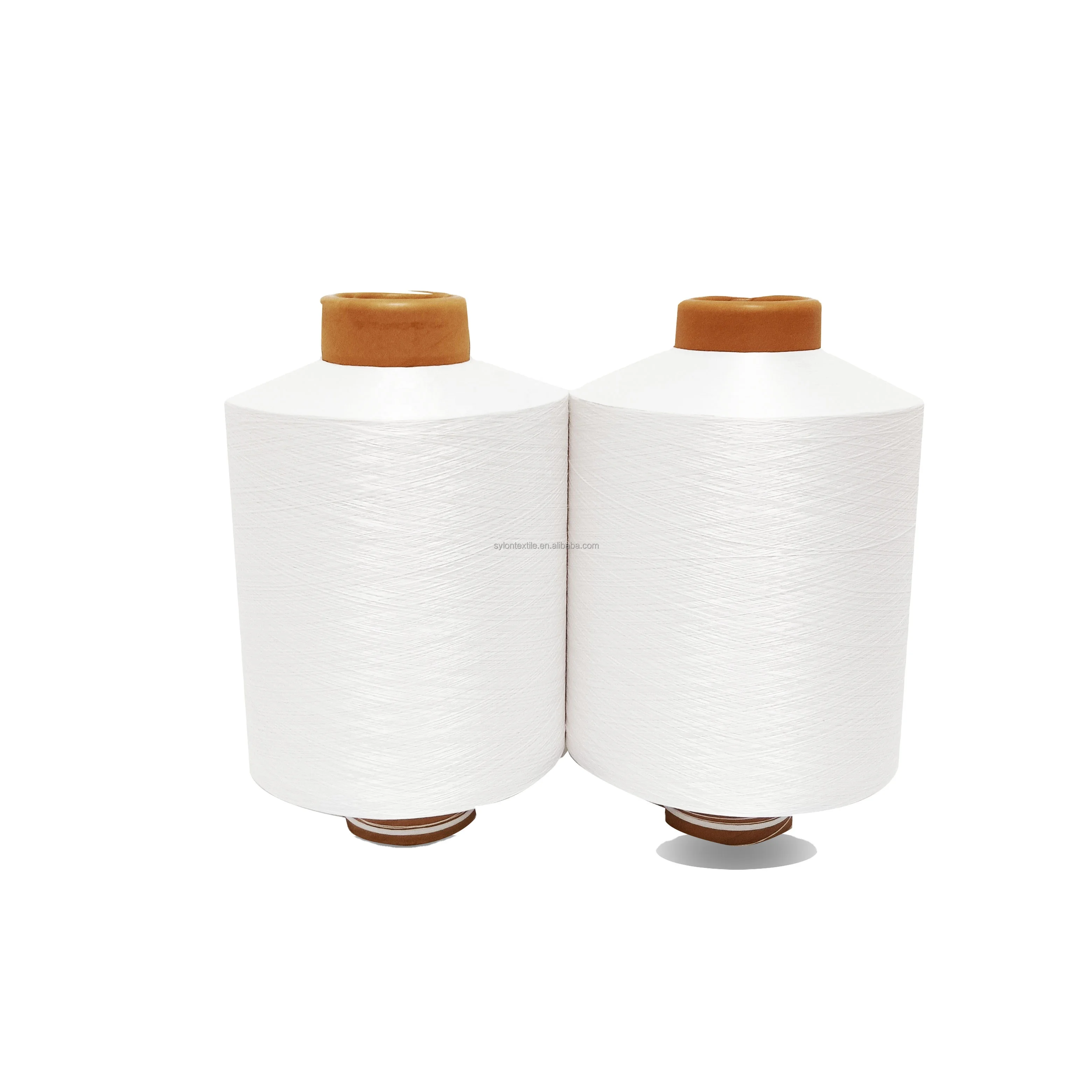White copper antibacterial polyester yarn DTY for socks  Bulk stock  Factory direct sales 3000ppm copper content