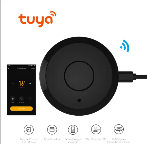 Factory Tuya App Remote Control Air Conditioner and TV Wifi Universal Smart Ir Controller