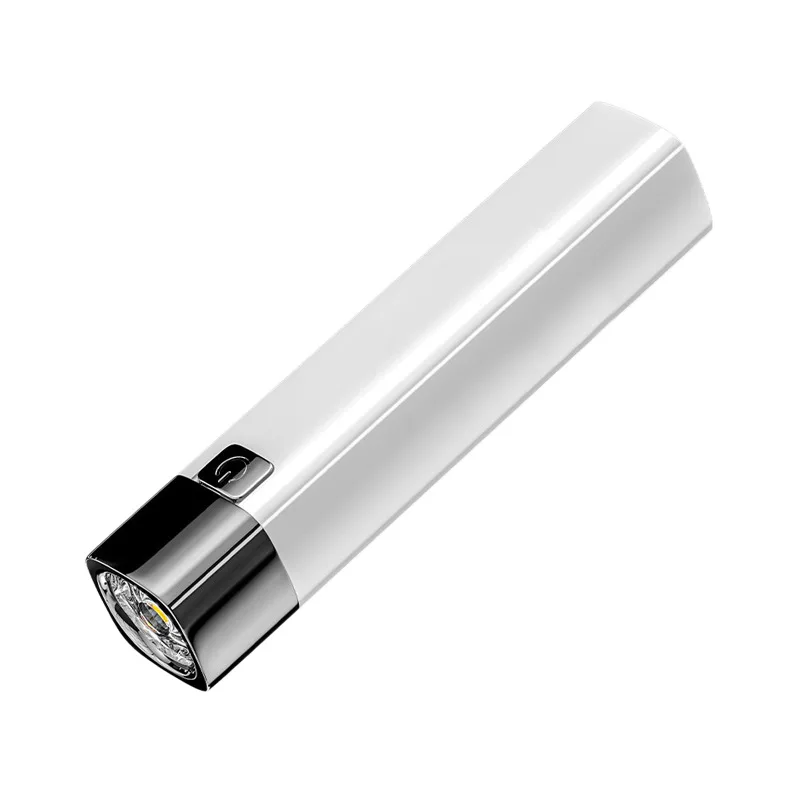 USB фонарь Power Bank с чехлом 1200 мАч перезаряжаемый аккумулятор для мобильного телефона лампы сильный свет факела поиск мини походный рыбалки