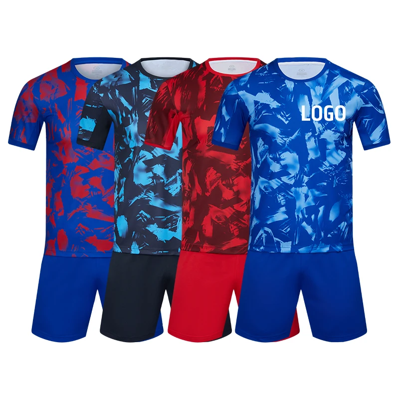 Sublimation Custom 100% Polyester Fabrics Unisex Sport Soccer Jersey Men Women And kids Training Football Uniform Sets