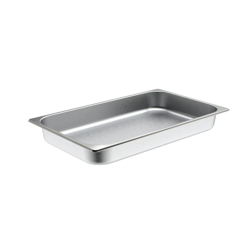 Sunnex Full Size Hand Polished 304 Stainless Steel GN Container Solid Chafer US Style GN Pan for Restaurant Equipment Catering