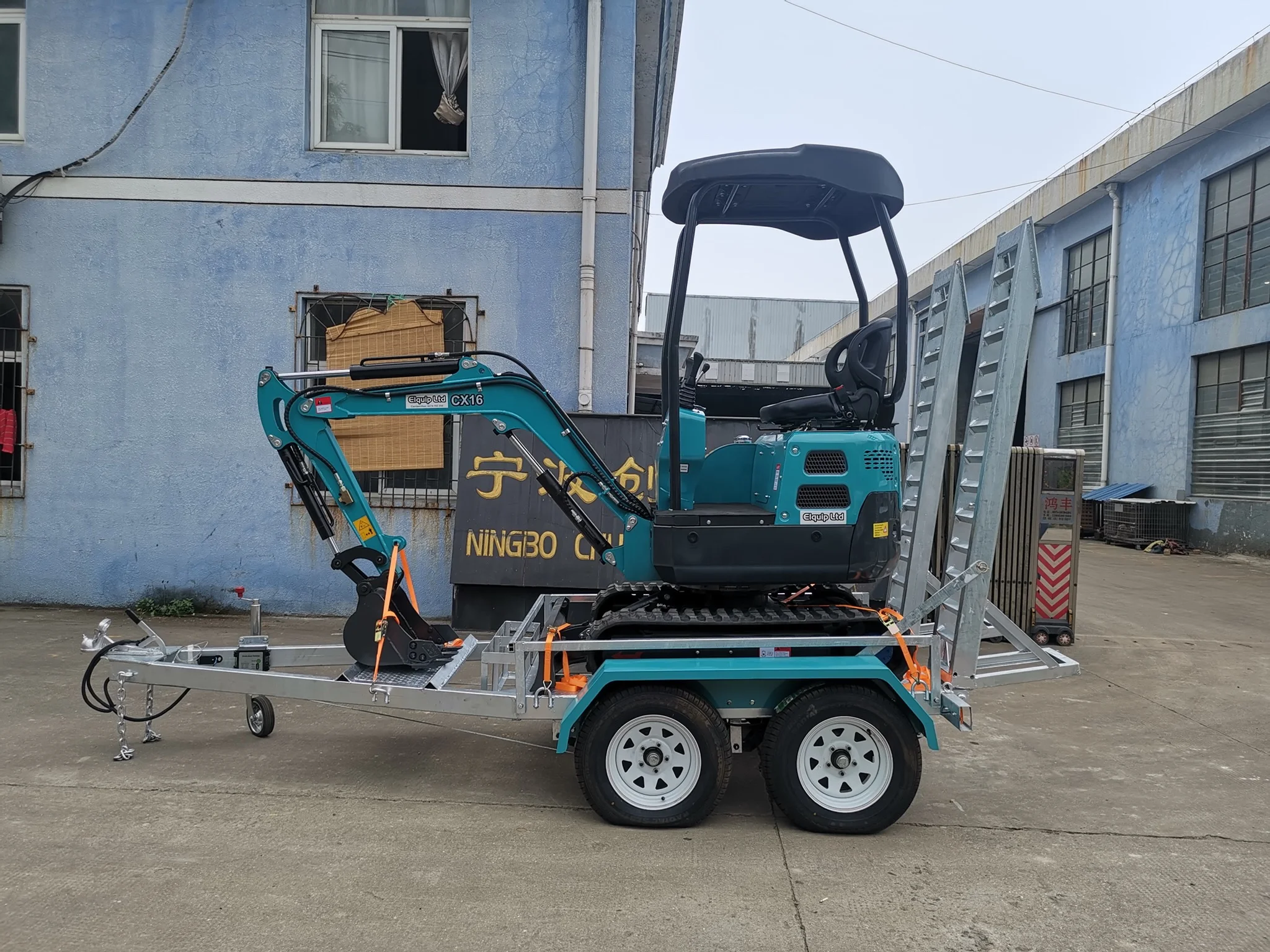 factory direct sale high rigidity mini excavator trailer with CE certification