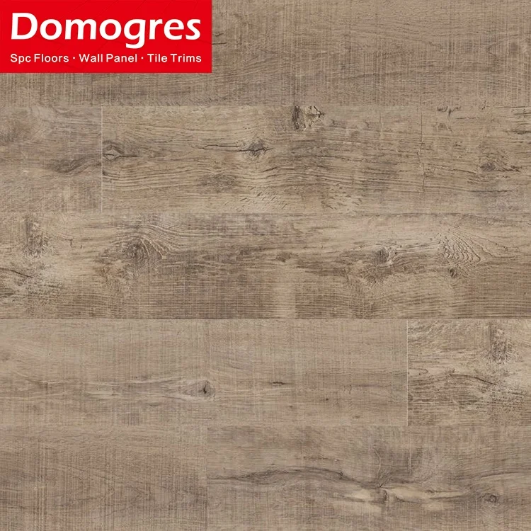 Customised Durable Laminated Wooden Look Spc 4Mm Interlock Luxury Click Lock Pvc Plank Vinyl Floor Tile