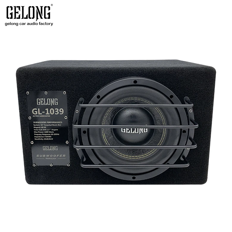 GELONG High Quality Car Audio Subwoofer 10 Inch Factory Active Car Subwoofer