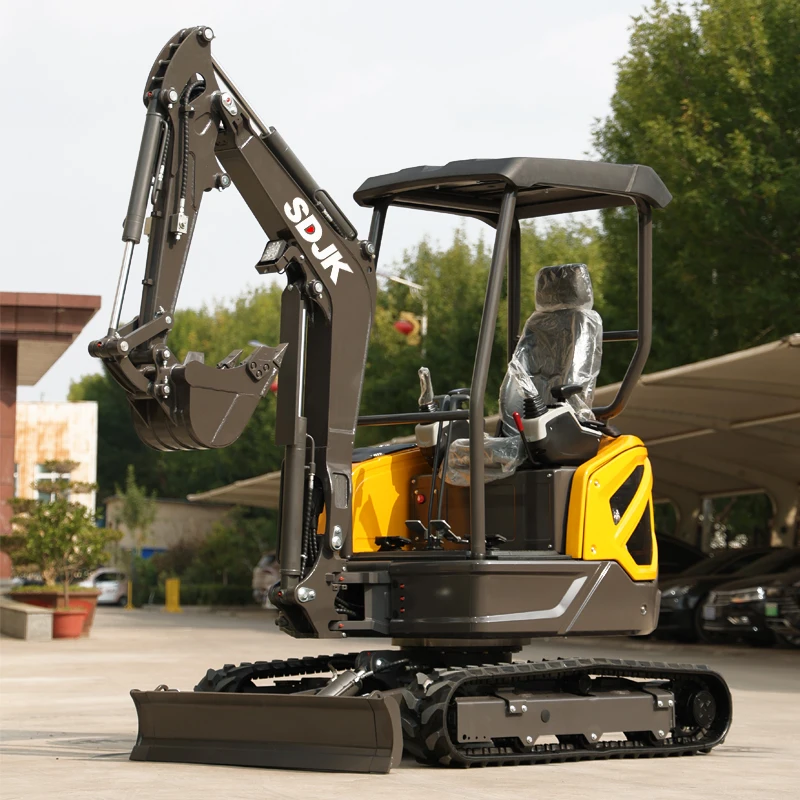 Chinese Mini Excavator 2 Ton Kubota Engine Mini Crawler Digger Earth-Moving Machinery Mini Small Excavator Micro Bagger