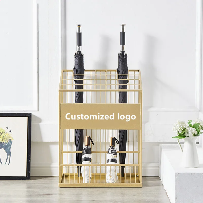 Simple Nordic Home Umbrella Organizer Stand Metal Commercial Storage Rack Hotel Umbrella Stands