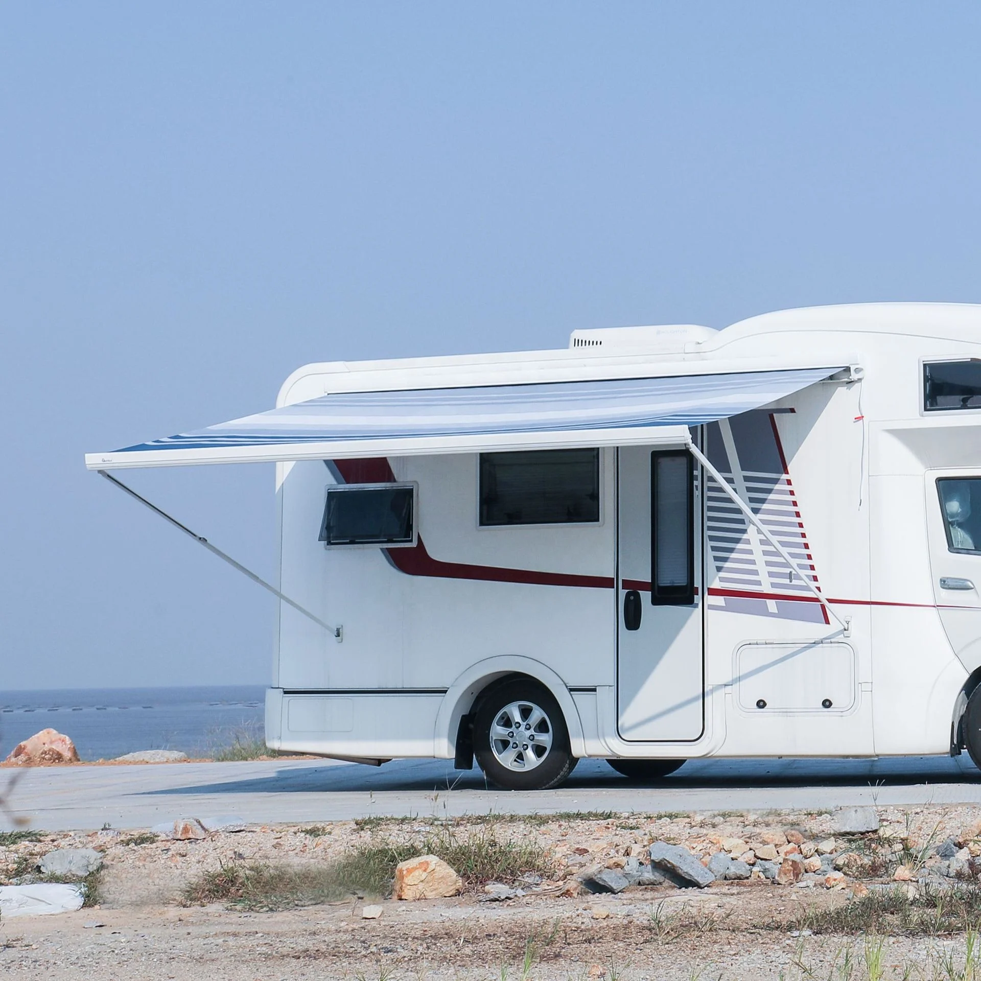 Моторизованный выдвижной автобус электрический грузовик Кемпинг фургон тент с кривошипом кемпинг караван rv Тент