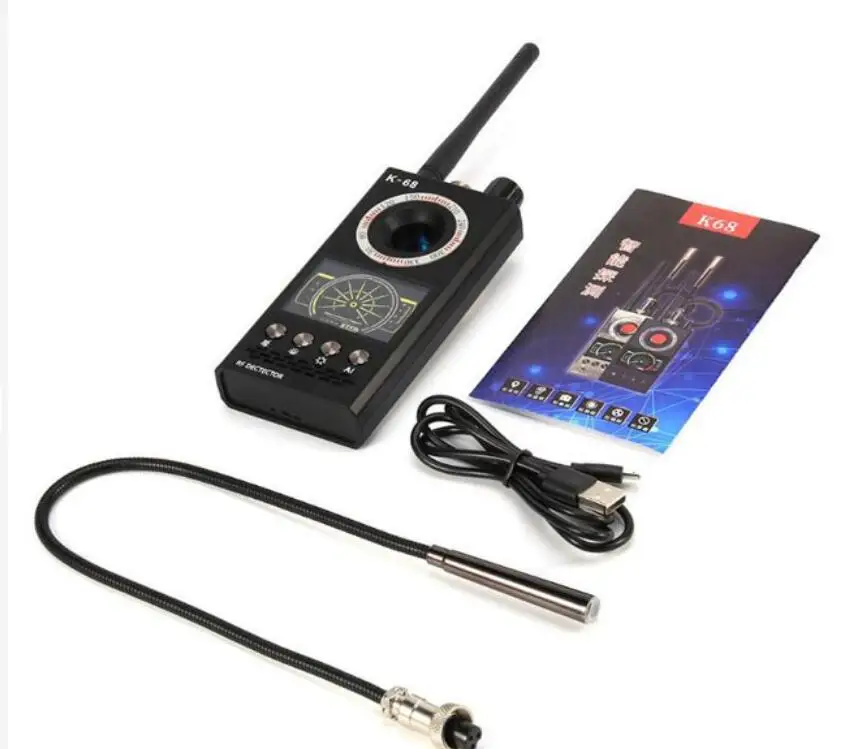 
Hot Sale high standard Wireless Hidden Camera RF Scanner Detector Spy Camera Finder Bug Detector K68 