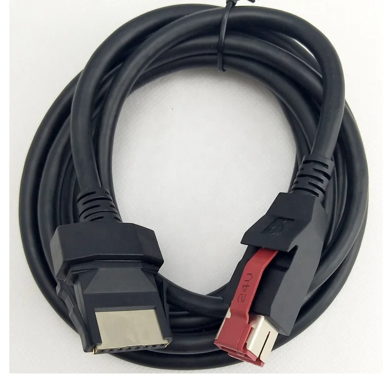 Индивидуальный 2x4 контактный USB штекер на 12 В Сканер кабель для POS терминала