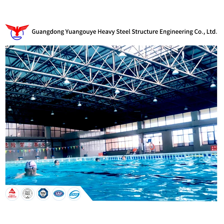 Guangdong YGY Q345B Prefabricated Steel space frame building basketball stadium and swimming pool for sports hall