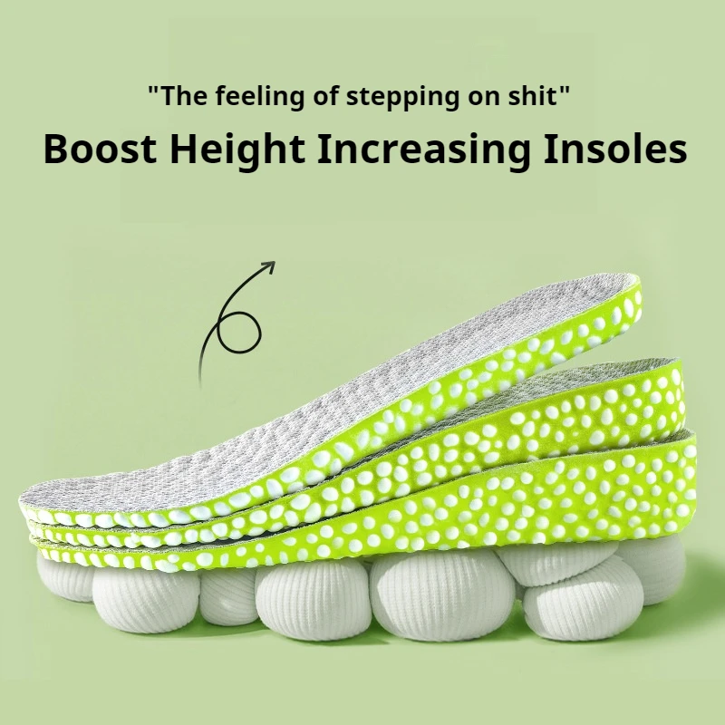 Olian New Sports & Comfort Insoles Breathable Popcorn Insoles Height Increasing Insoles For Shoes