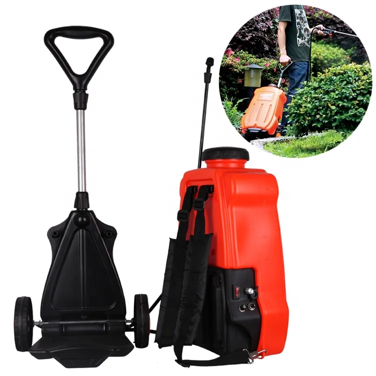 Seesa 16/18/20L battery electric operated pump knapsack trolley 2 ways agricultural pest control sprayer