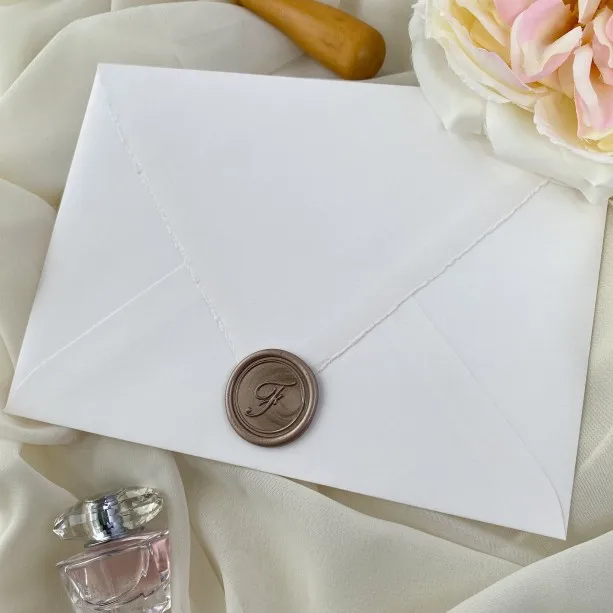 customized logo wax seal hot stamping envelopes