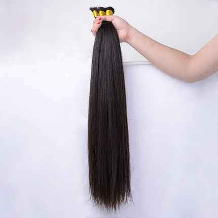 2024 Unprocessed Raw European Natural Human Hair Bulk wave Virgin Human Hair Braiding Bulk  for braiding
