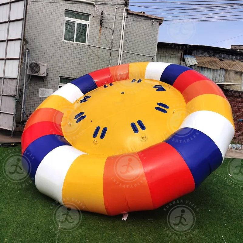 Crazy  Inflatable Water Toys Saturn Rocker Disco Boat for Flying Water Sport