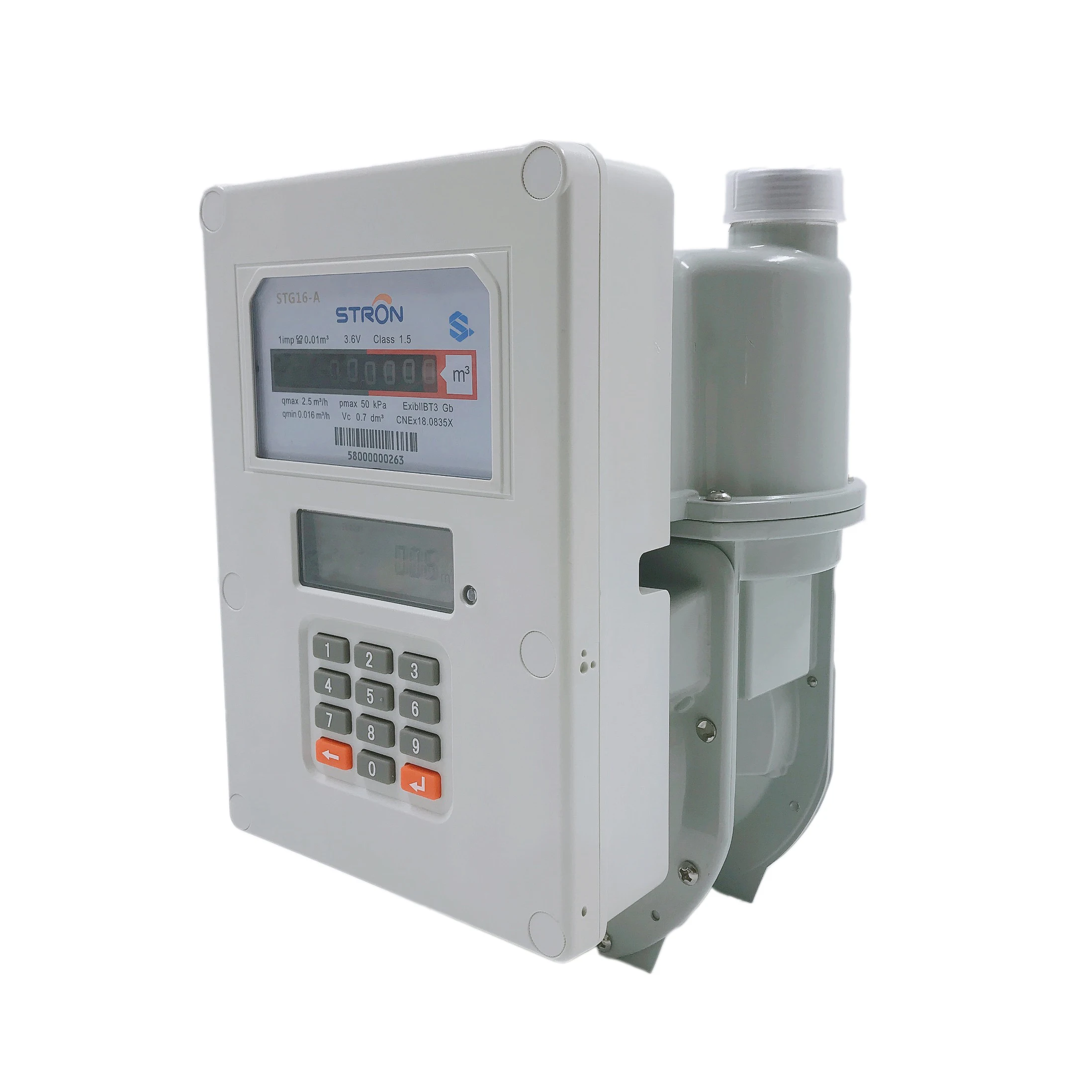  STS Standard Split Keypad Magnetic Field Protection Prepaid Gas Meter with LORA-RF Module and AMI