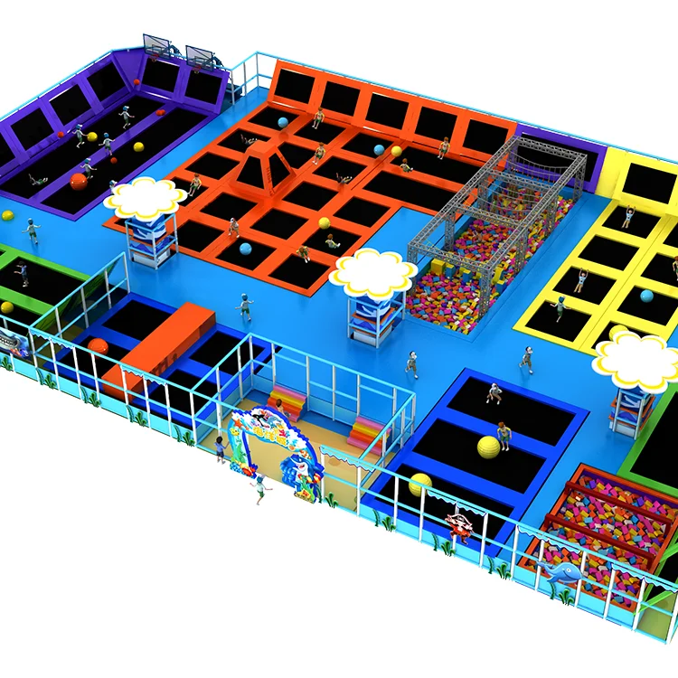 Play center sports Indoor Playground Trampoline For Sale